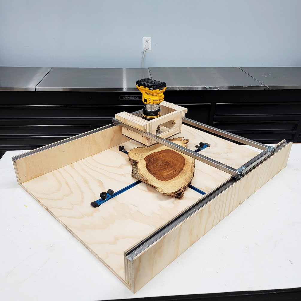 Adjustable Router Flattening Sled