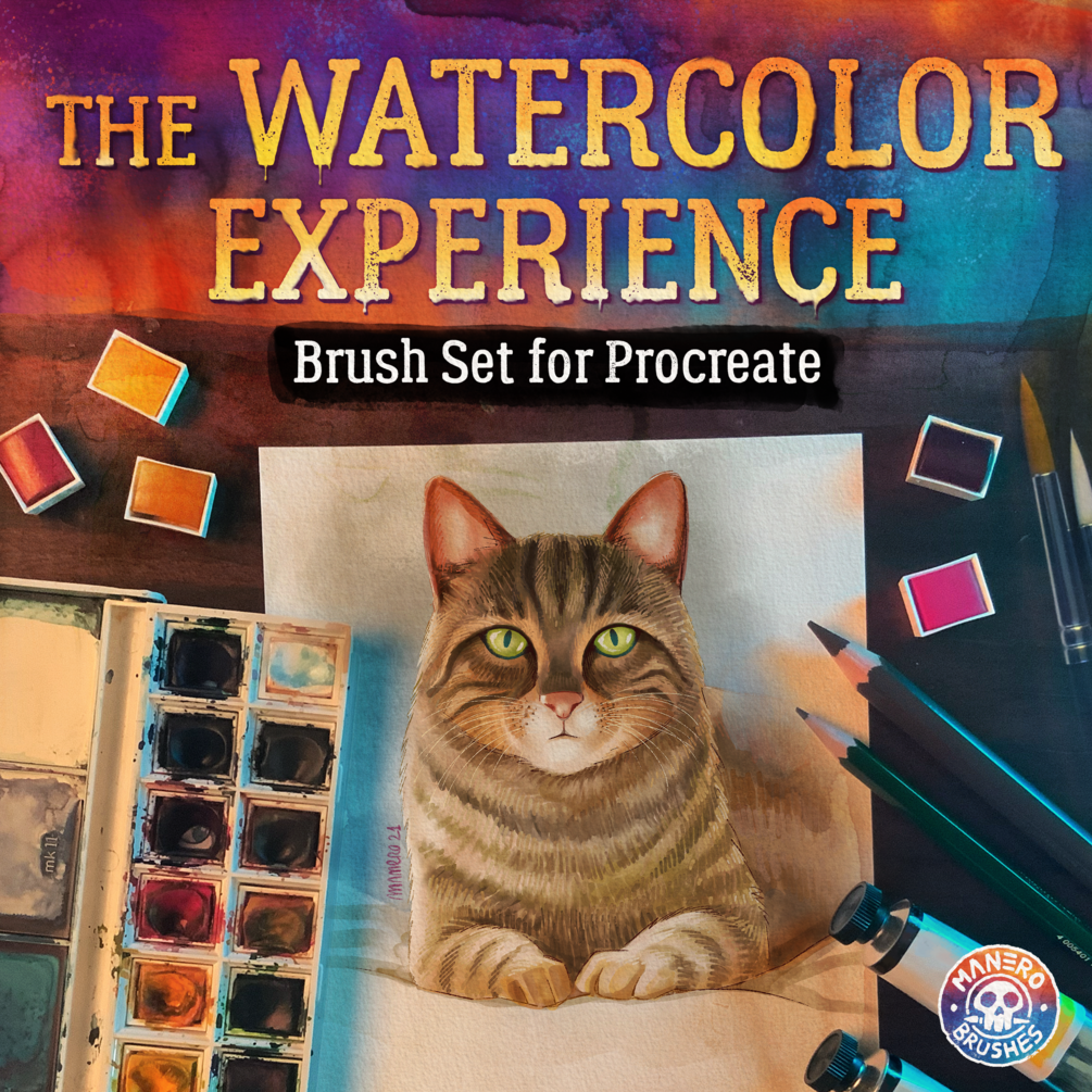 The Watercolor Experience Brush Set for Procreate