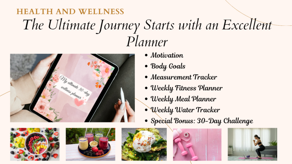 The Ultimate 30Day Fitness and Meal Wellness Planner (Bonus