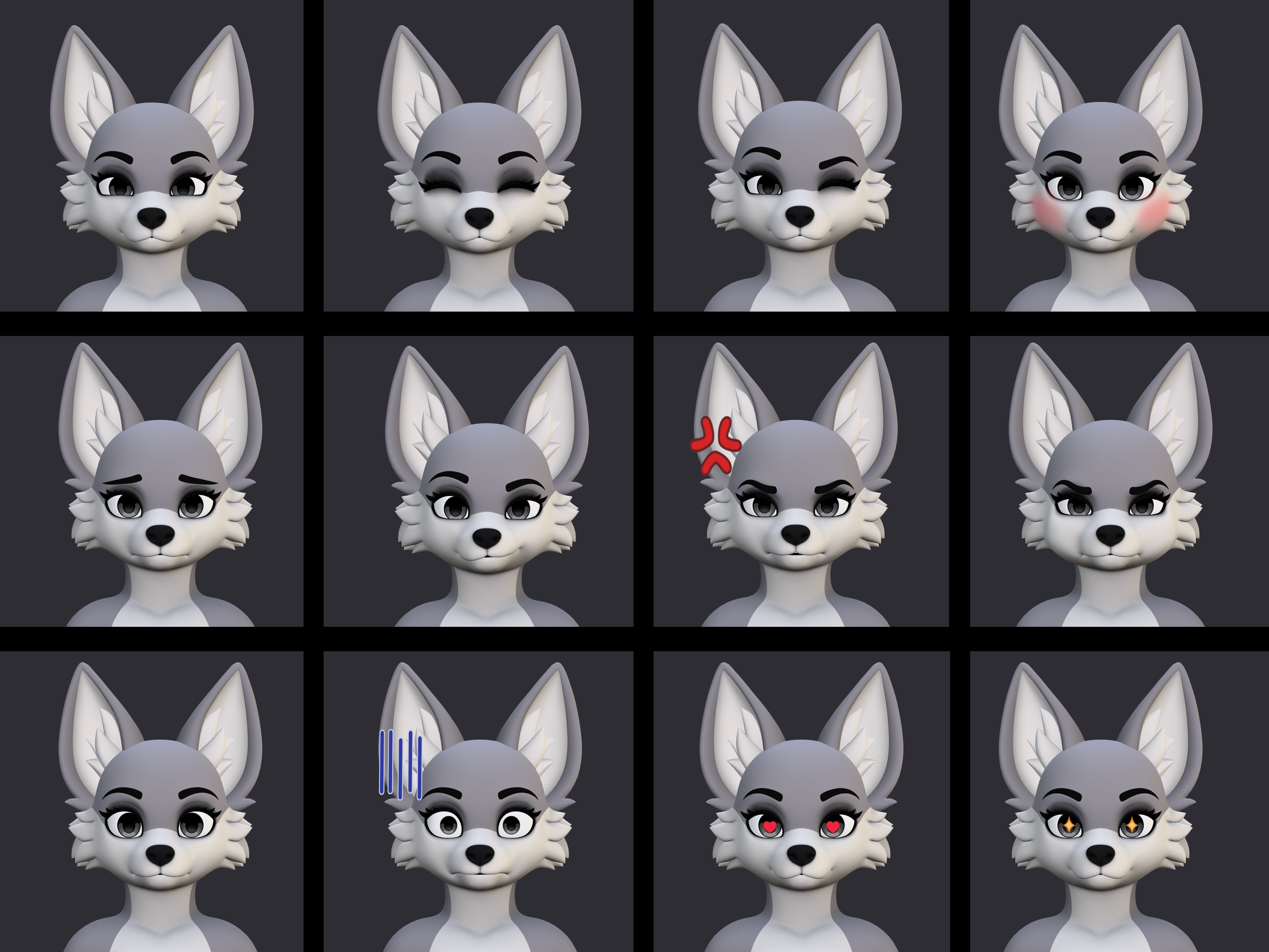 Furry Base Model Female Canine thumbnail 4