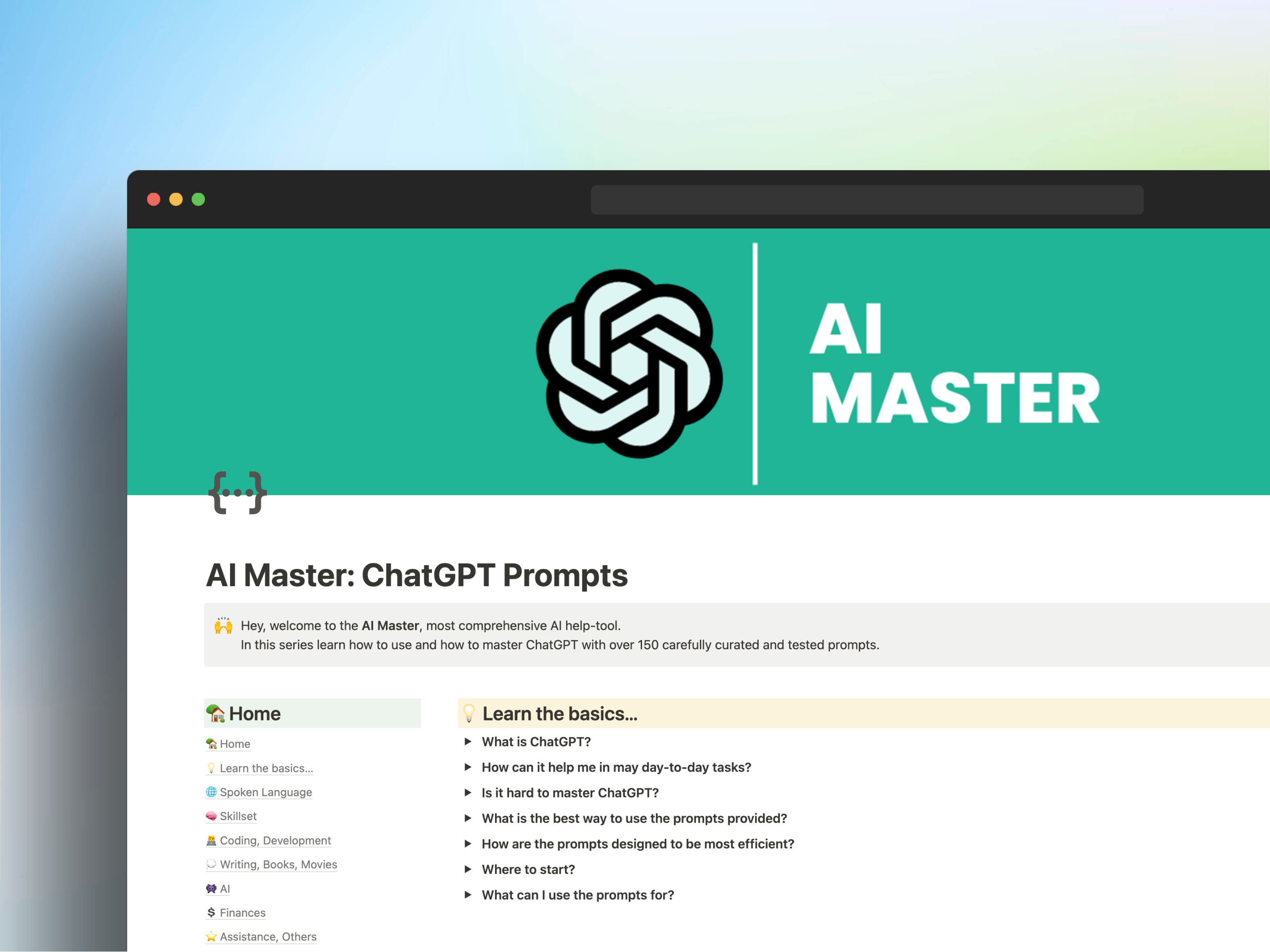 Ai Master Chatgpt Prompts