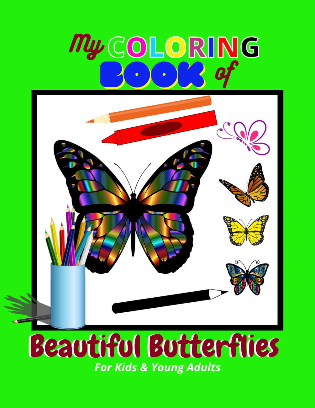 My Coloring Book of Beautiful Butterflies