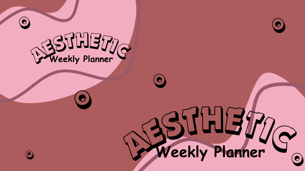 Aesthetic weekly planner