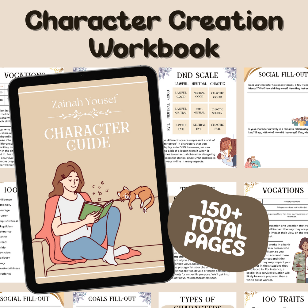 Character Creation Guide and Workbook for Writers and Authors | 150 ...