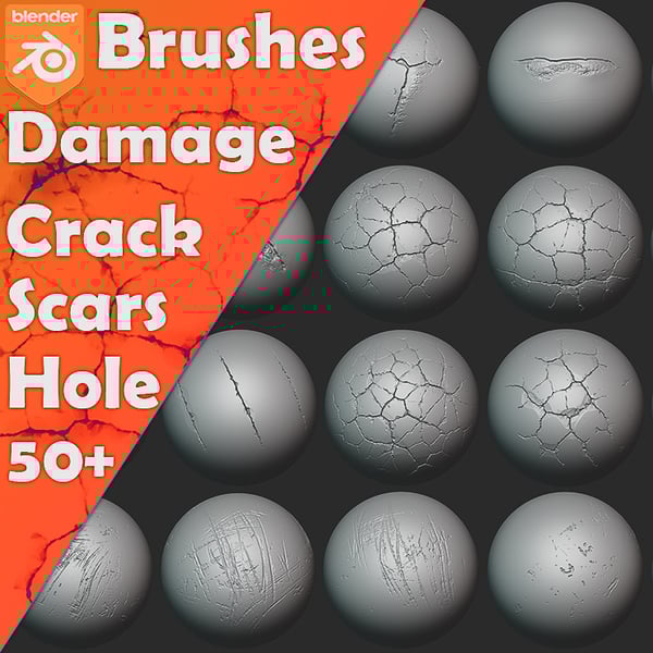Damage Brushes for Blender by VK GameDev