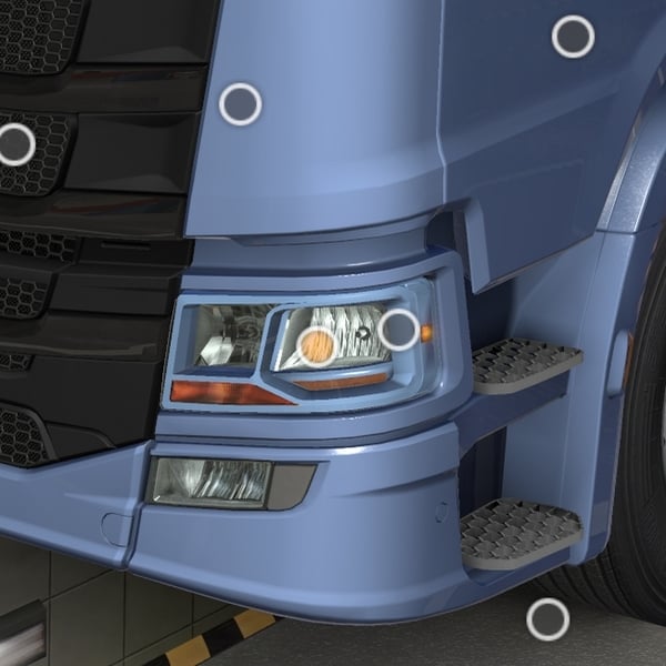 [head lights tuning part] Scania NG Painted Halogen Headlights by WC007 D3SIGN