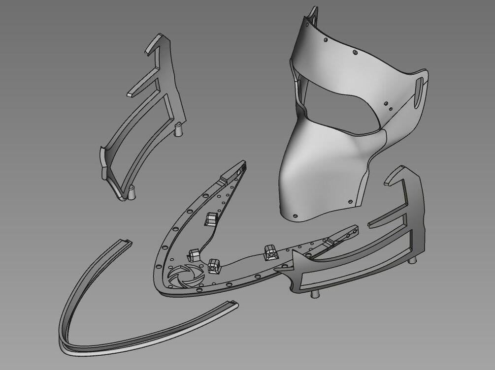 FurBitten Studios on X: #protogen helmet commission nearly