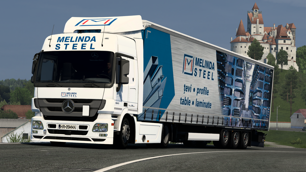 MELINDA STEEL skin combo for Mercedes Benz mp3 and Krone mega. ETS2 by ANGYALFOLDI