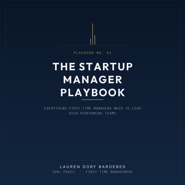 The Startup Manager Playbook cover