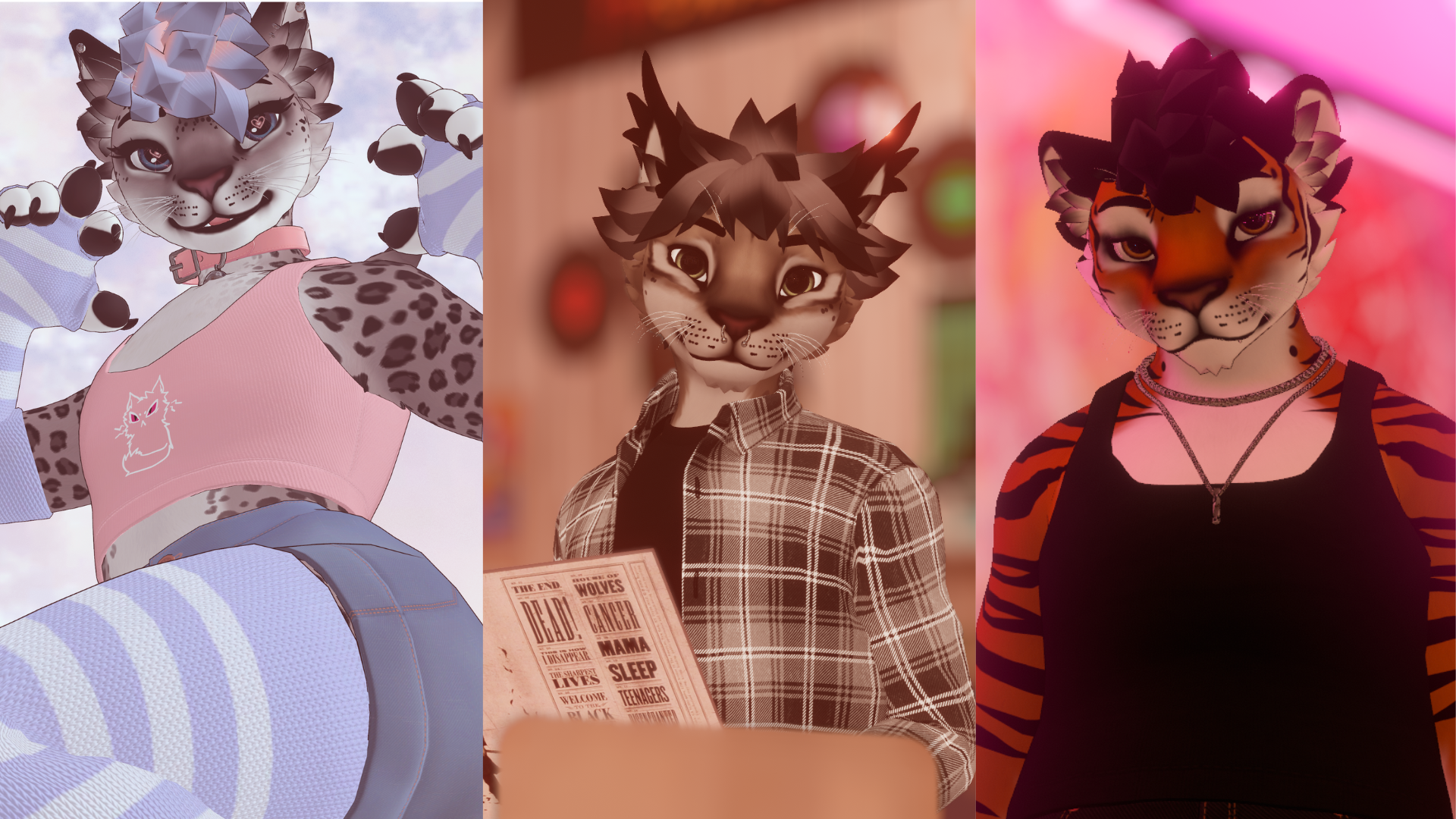 Winterpaw Feline ~ VRChat + VTuber thumbnail 2