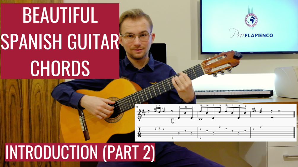 Beautiful Spanish Guitar Chords Part 2 PDF with Tabs, Sheet Music