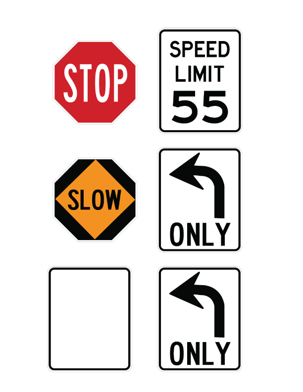 Drive the Alphabet Highway - Basic Traffic Signs - ROAD COLLECTION