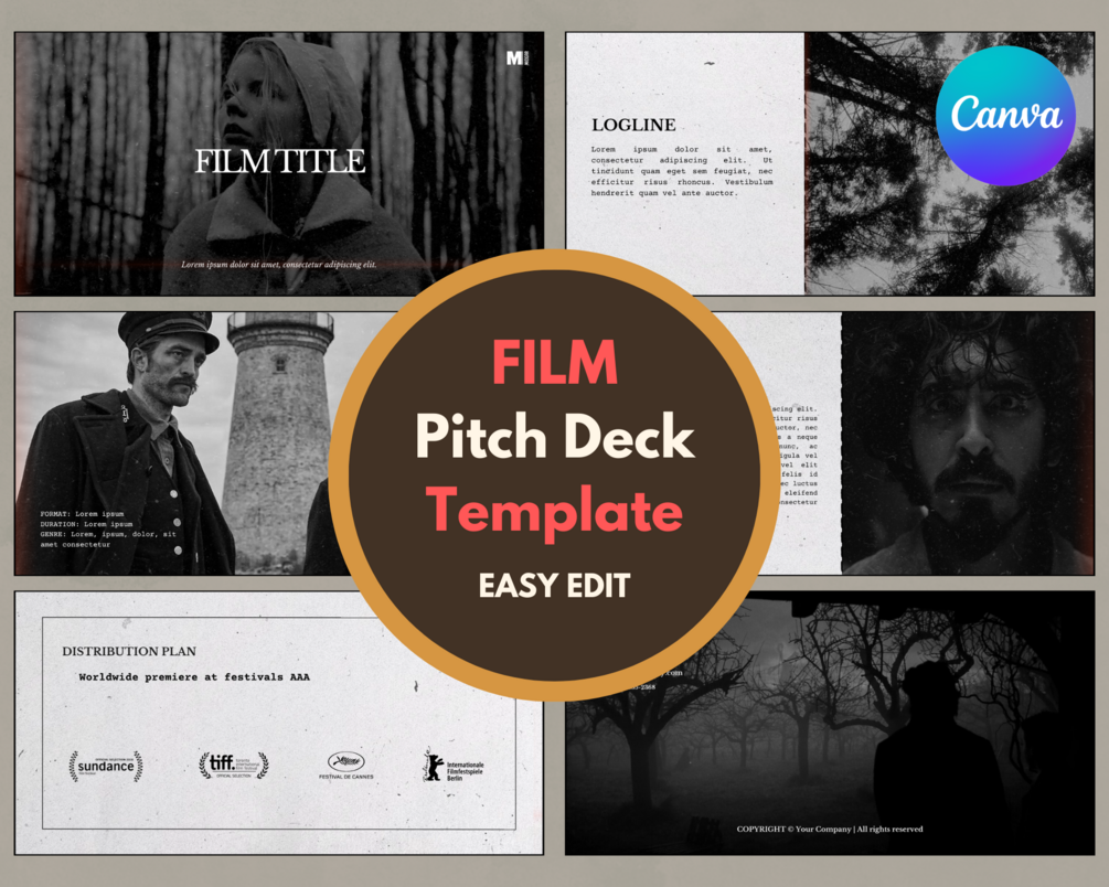 Film Pitch Deck Template | Mainstream Pitch Deck | Editable and Custome ...