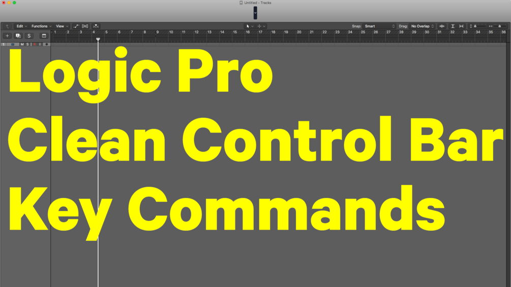 Logic Control Bar Key Commands Cheat Sheet