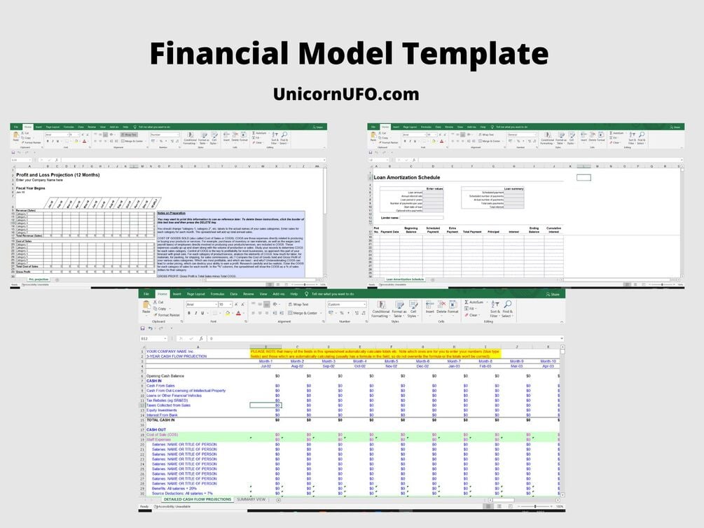 excel financial modeling templates