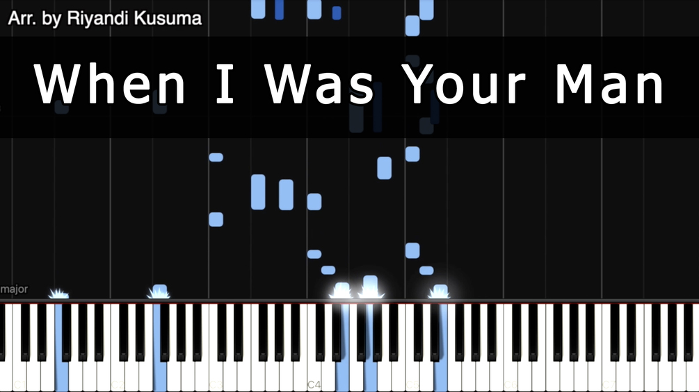 Bruno Mars When I Was Your Man (MIDI & Synthesia)