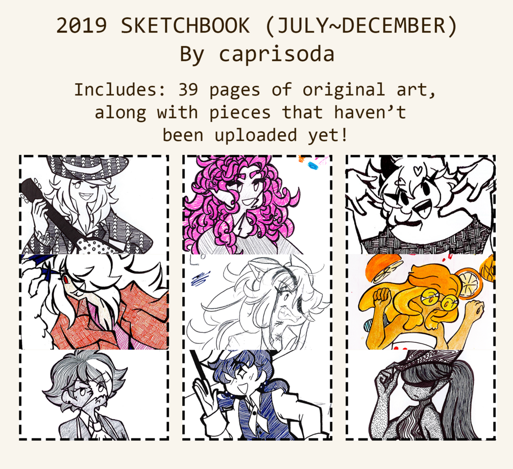 2019 Sketchbook ZIP, JulyDecember