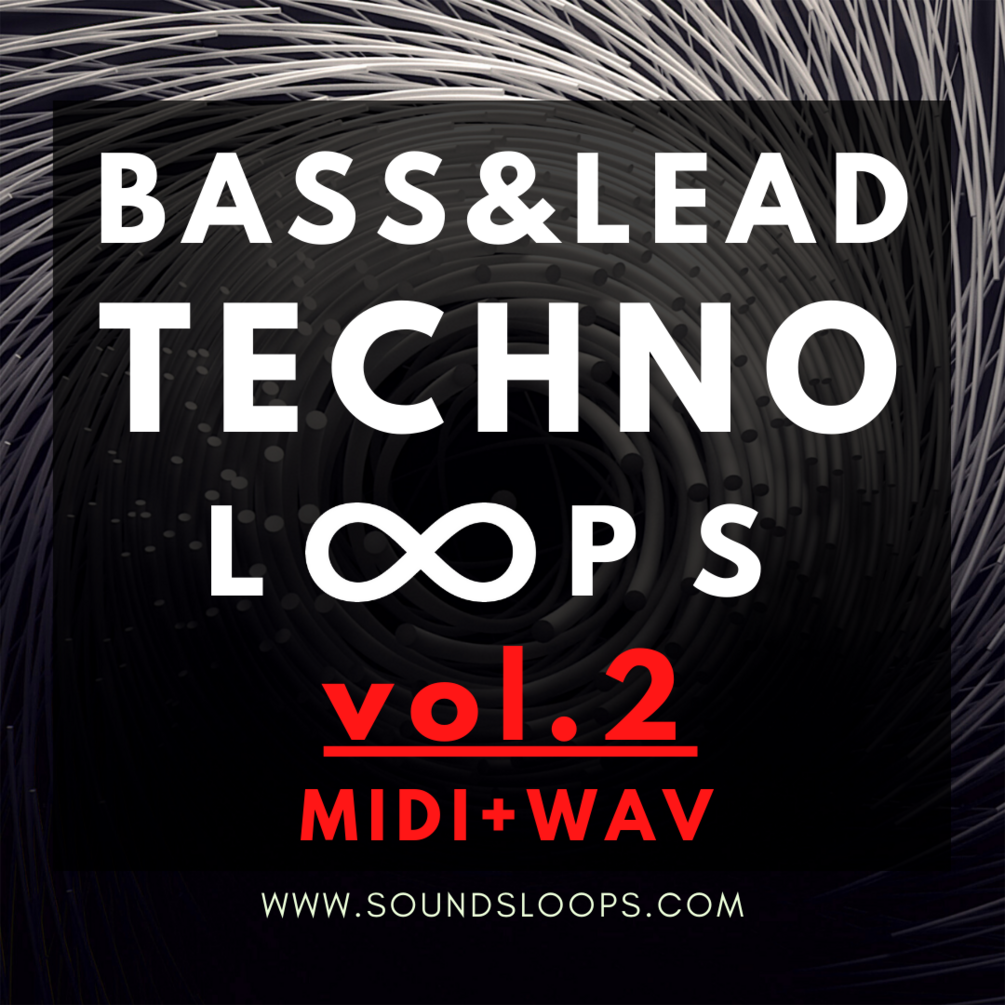 101 Bass & Lead Techno Loops Vol.2 MIDI + WAV Files (Sample Pack)