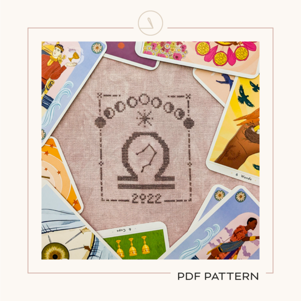 Libra Season - Digital Cross Stitch Pattern