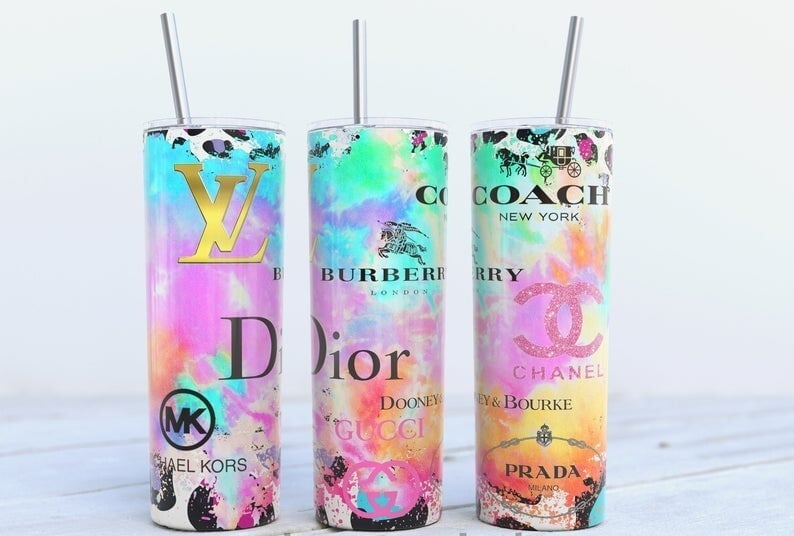 Brand Logo Tumbler Wrap , Logo Gucci ,Dior,Louis Vuitton,Cha - Inspire  Uplift