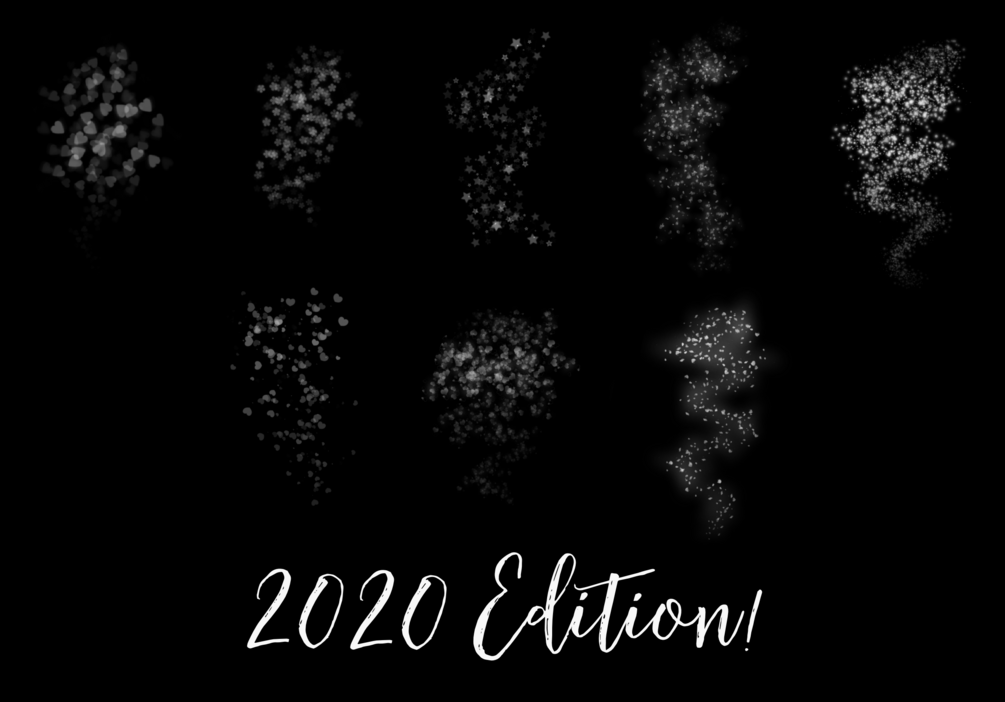 Glitter Brushes for Procreate(2020 Edition) by ArtofPhoebe