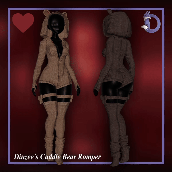 Dinzee's Cuddle Bear Romper (Gumroad)