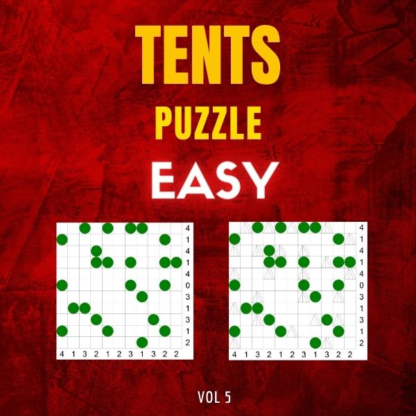 Tents Puzzle Easy V5 Mind Maze 100 Challenging Logic Challenges