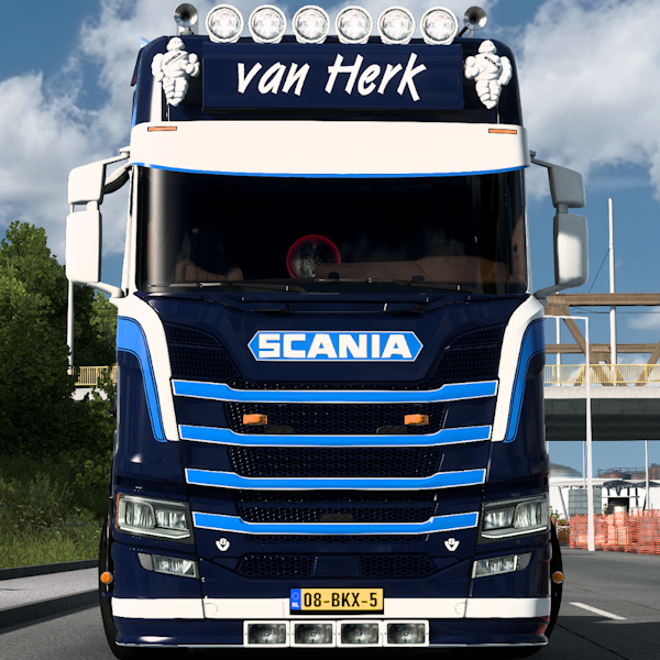 ETS2 1.57 Scania Van Herk R650 4x2 | Skins & accs FREE by Sebas Kitsune