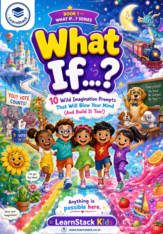 What If...? Book 1 — 10 Wild Imagination Prompts for Kids preview image 1