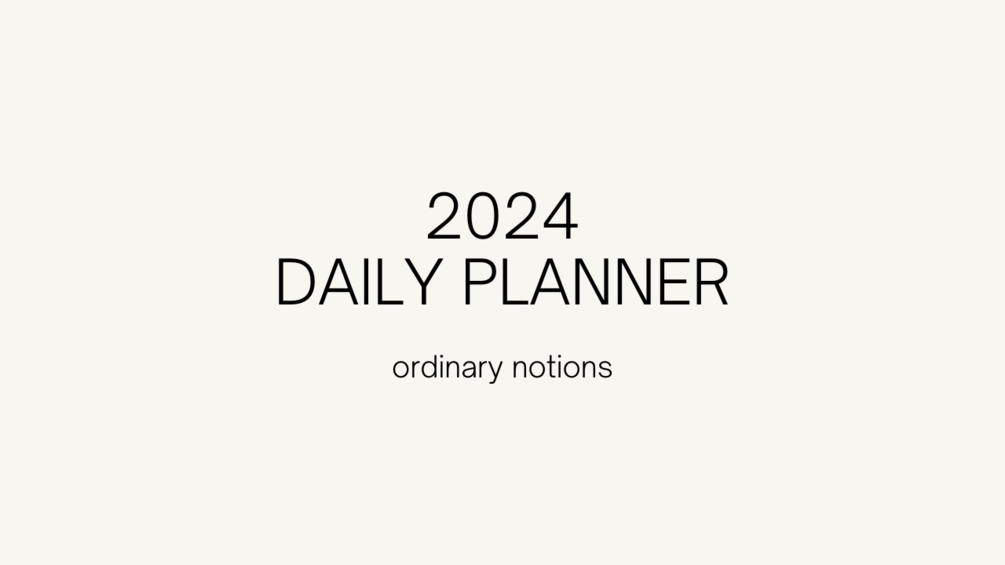 2024 Daily Planner