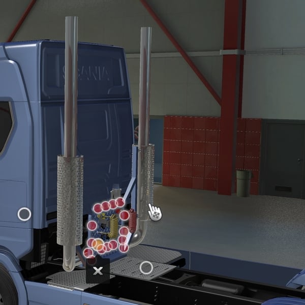 [rear exhaust tuning part] Scania NG Geers exhaust for all spoilers by WC007 D3SIGN