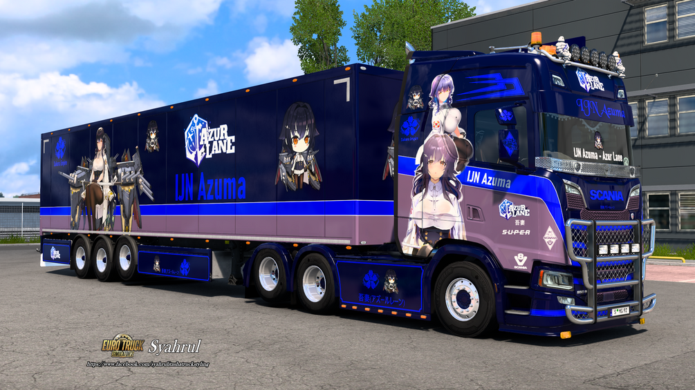 [ETS2] IJN Azuma | Azur Lane [Combo Skin] by Syahrul Itasha Truckstyling 痛トラック