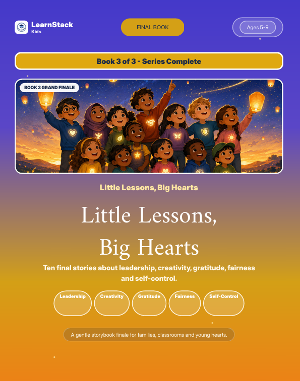 Little Lessons, Big Hearts — Book 3: Final Stories About Leadership, Creativity, Gratitude, Fairness & Self-Control preview image 2
