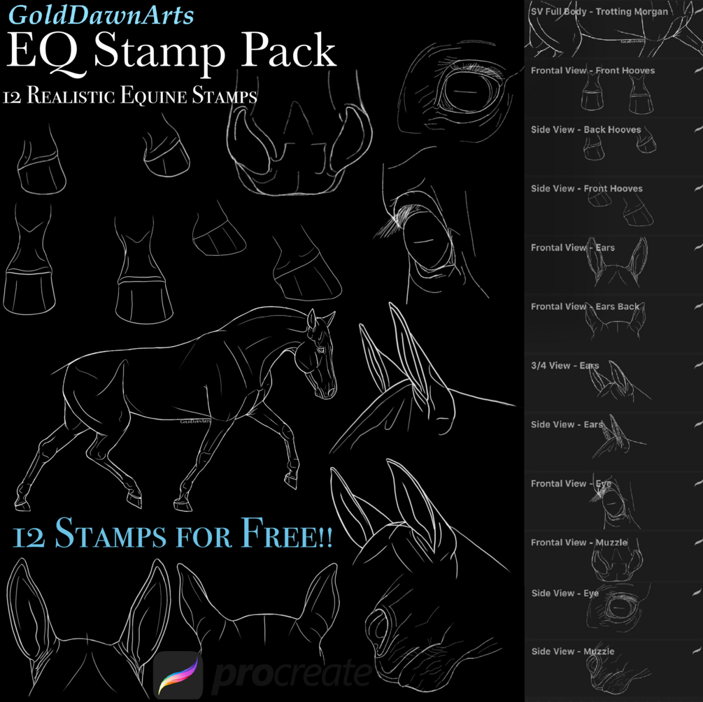 Ultimate Animal Stamps Pack For Procreate