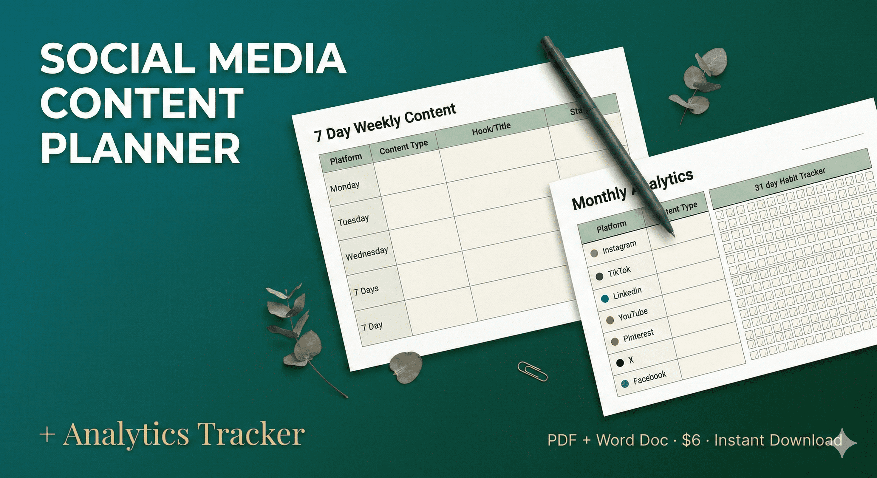 Social Media Content Planner and Analytics Tracker