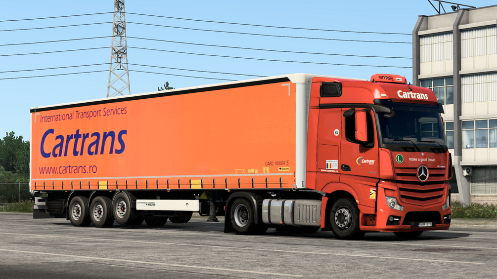 Cartrans combo skin for Mercedes| Benz mp4 & Wielton dlc. ETS2 by ANGYALFOLDI