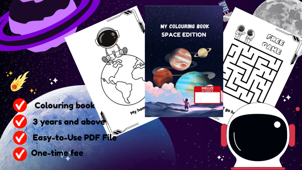 MY COLOURING BOOK SPACE EDITION