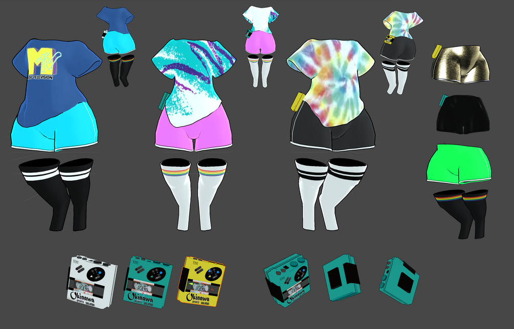 Updated!) Wave 1992 - 90s Themed / Vaporwave Outfit for Hobkin Redux