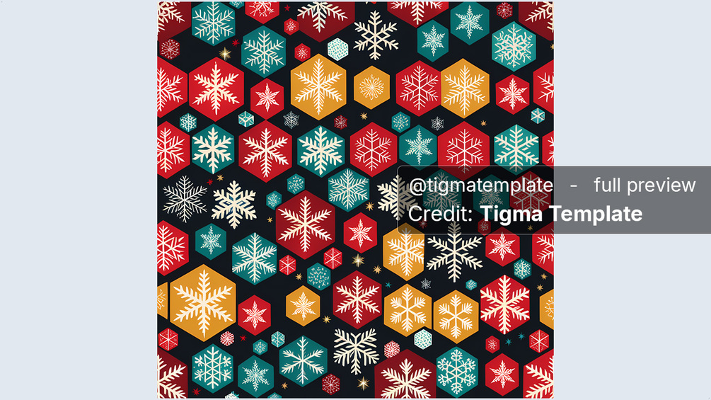 The Ultimate Winter and Holiday Pattern - Colorful Snowflakes on a ...