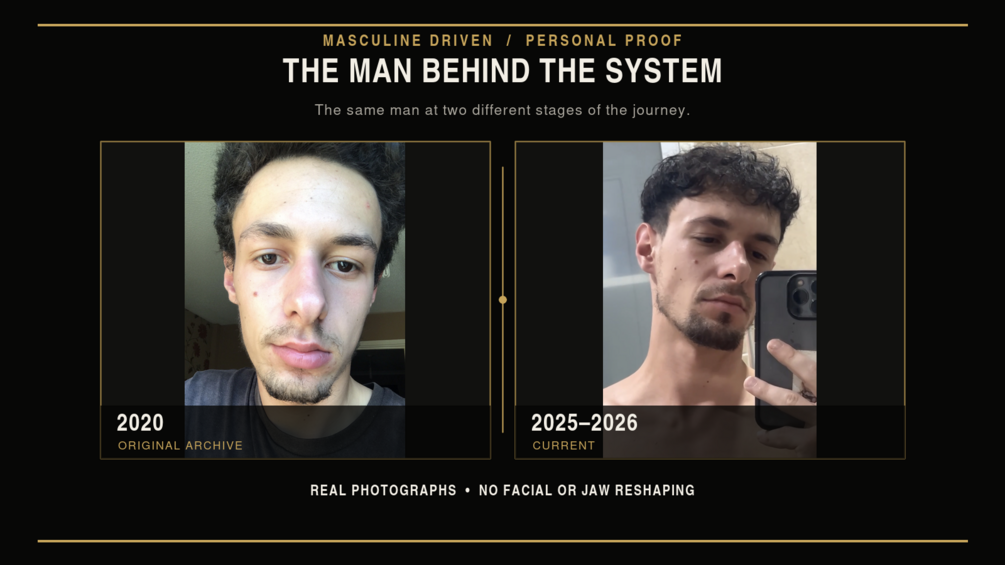 Facial comparison from 2020 to 2025–2026