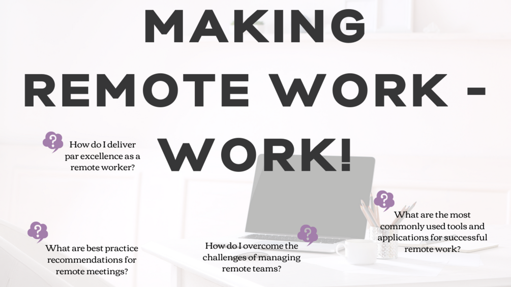 Making remote work work 