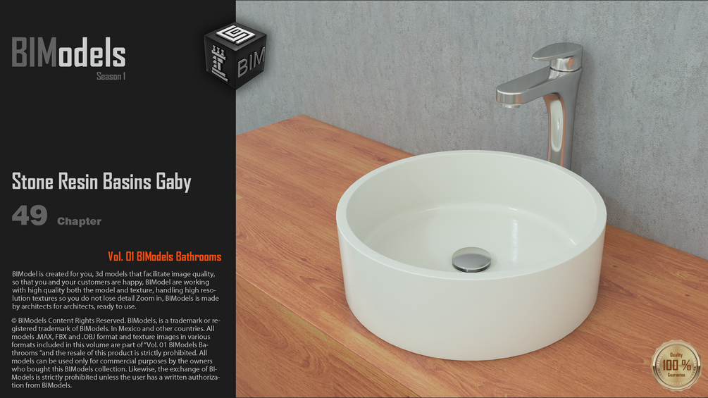 Vol.0149Stone Resin Basins Gaby