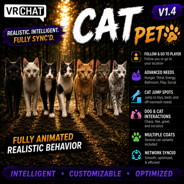 VRChat Cat World Pet preview
