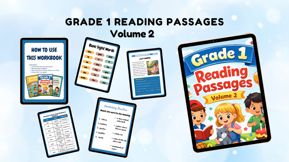 Grade 1 Reading Passages – Volume 2