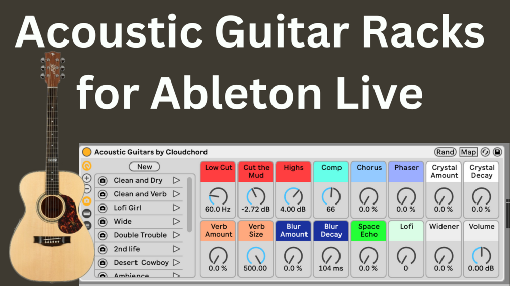 Acoustic Guitar Racks for Ableton Live (Simple, Free Download)