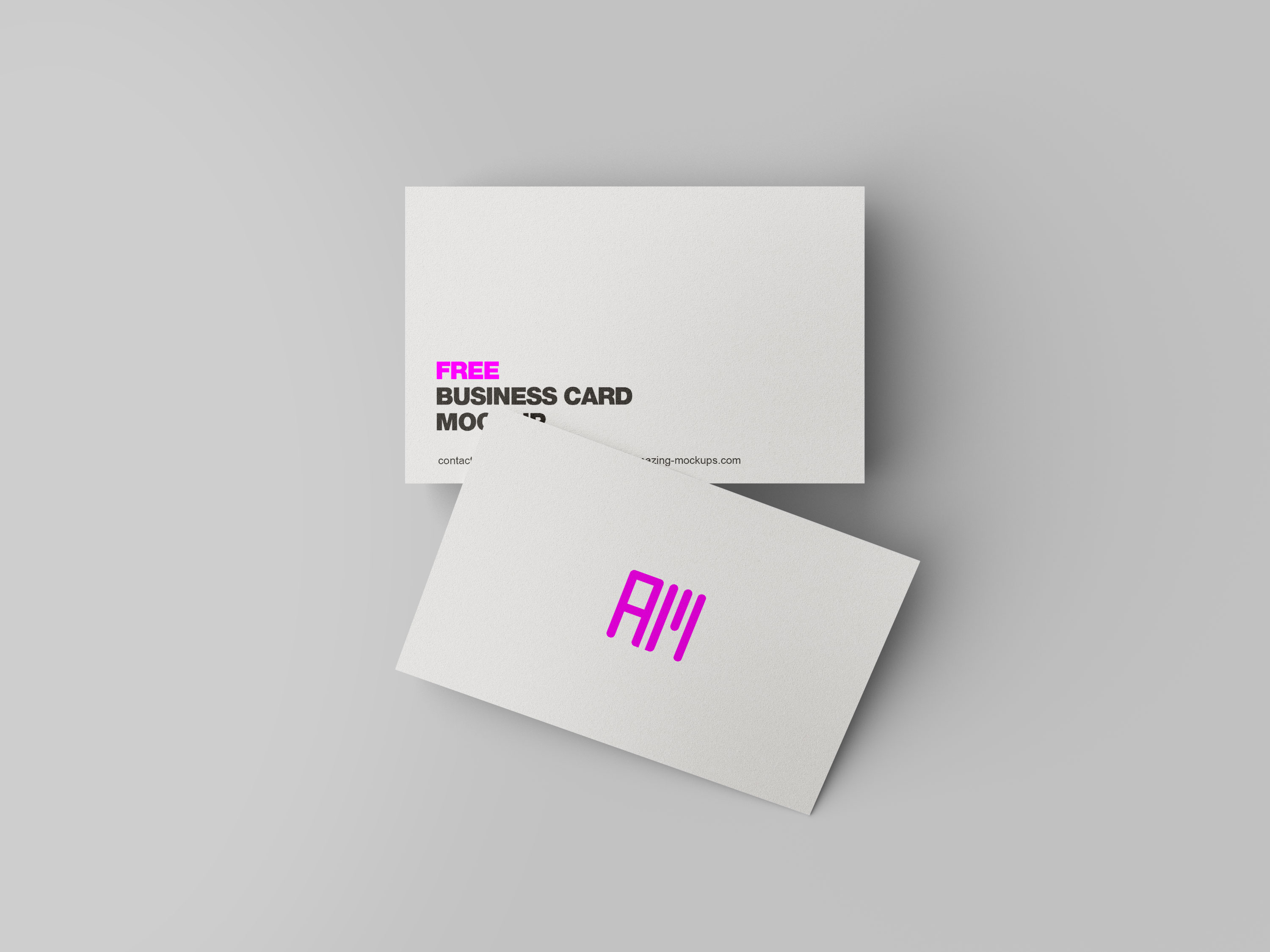 FREE Business card mockup white