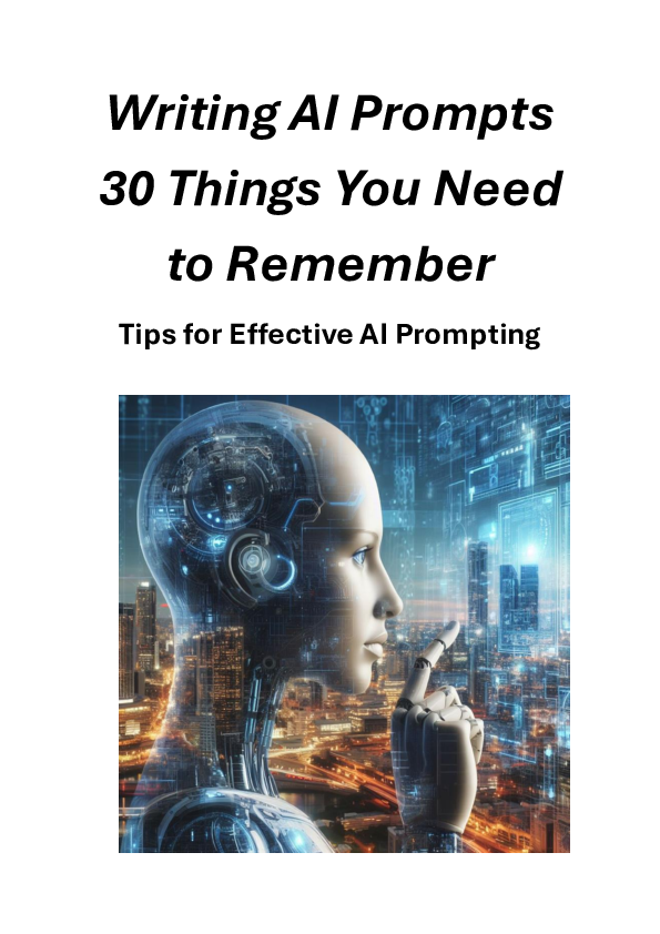Writing ai prompts 30 things you need to remember