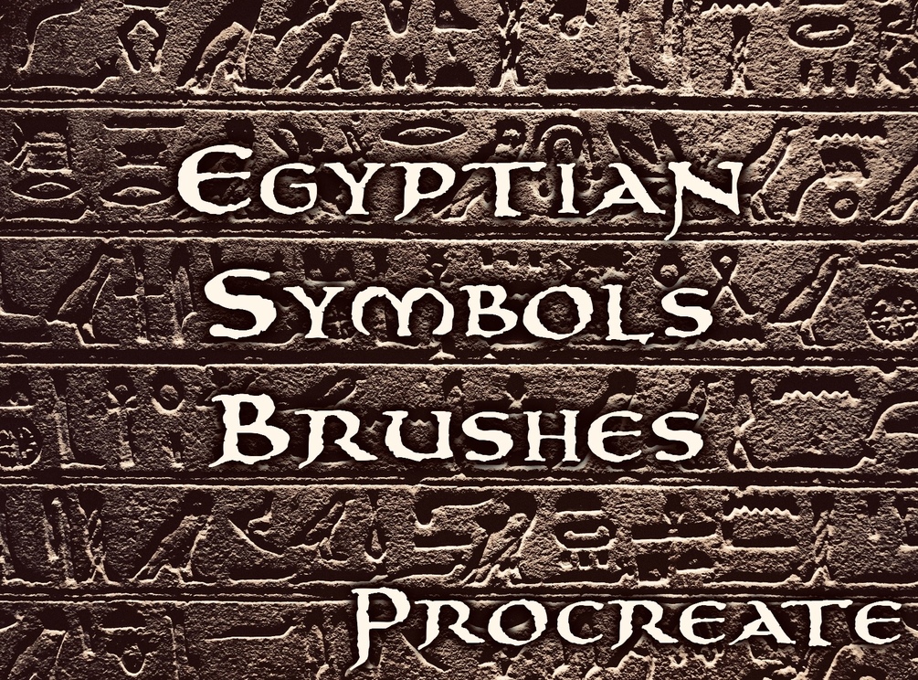 Egyptian symbols brushes | procreate by Joanna Vu