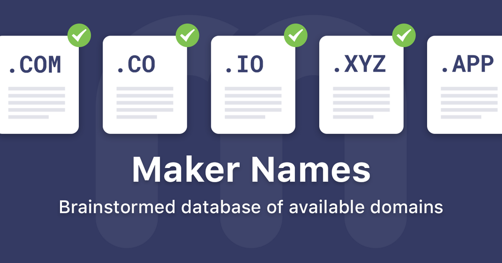 Maker Names Supporter