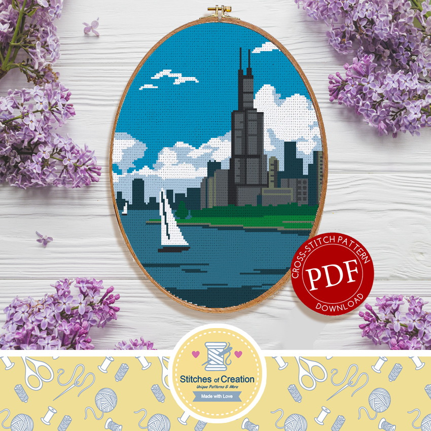 Chicago | Digital Download | Cross Stitch Pattern